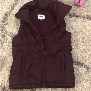 Maroon puffer vest